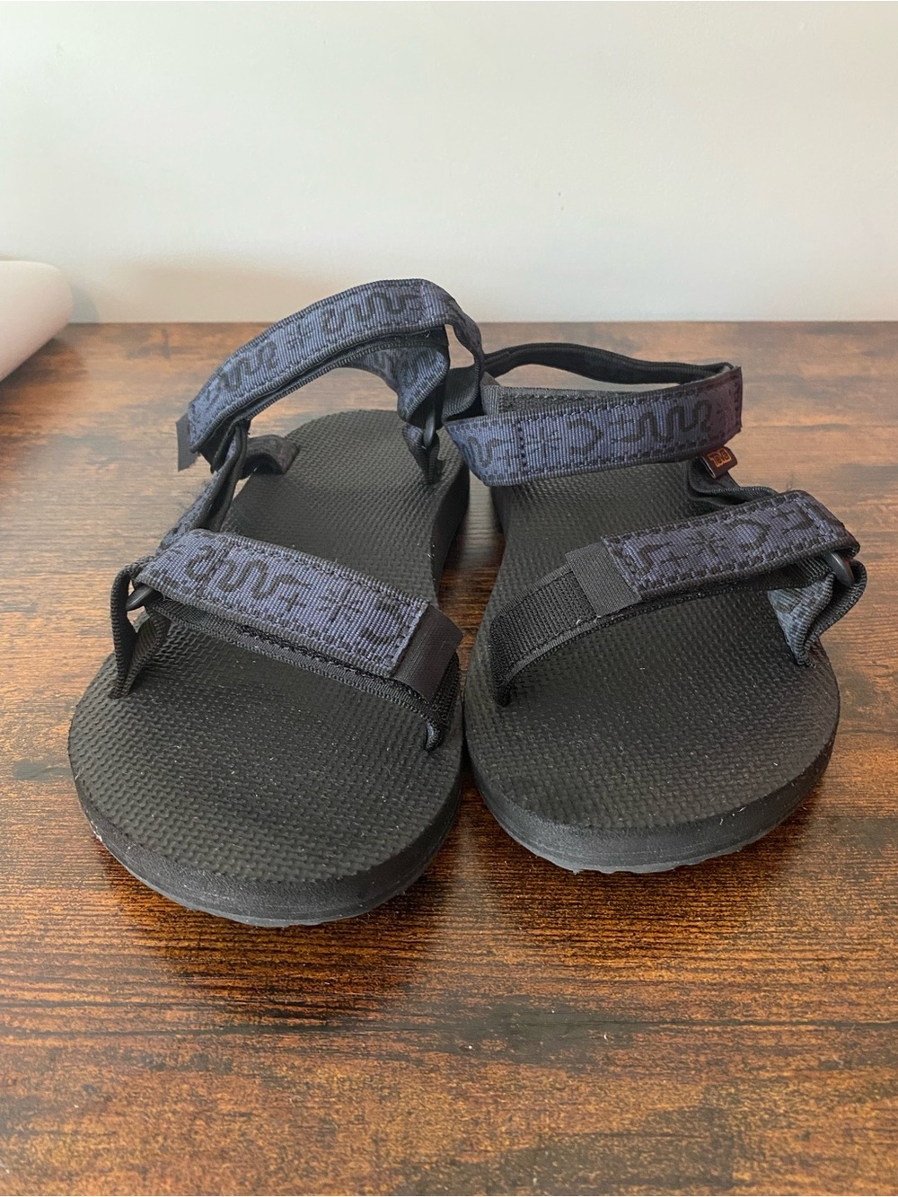 Teva Black Hook-and-Loop Sport Sandals